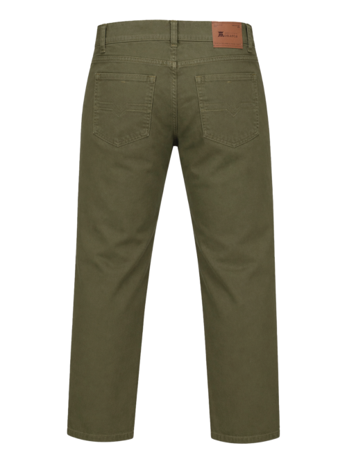 Pantalón Dril Hombre Verde Oliva.