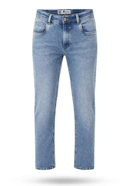 Jean Hombre Stretch Azul Claro Corte Recto.