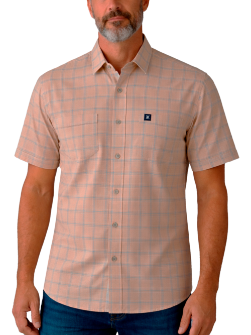 Camisa Manga Corta con Doble Bolsillo