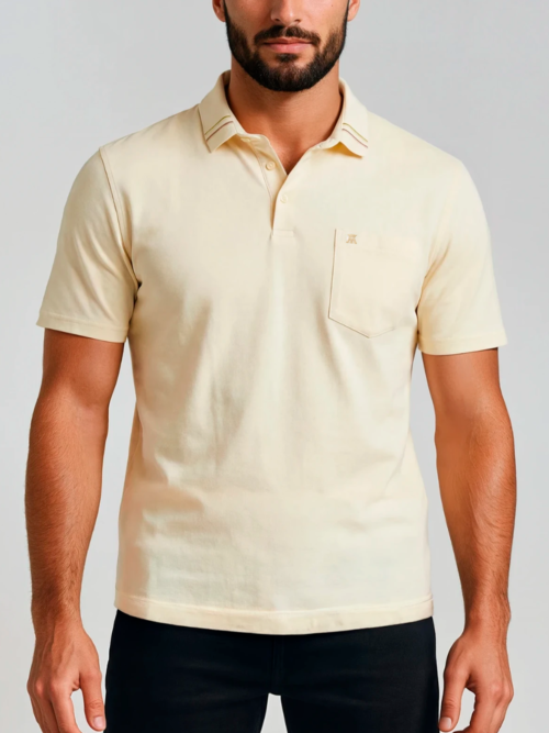 Camibuso Hombre Unicolor Tono Pastel