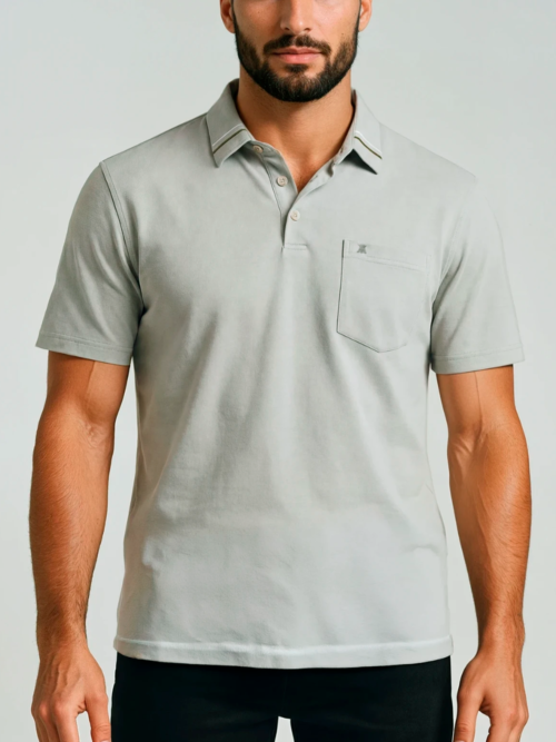 Camibuso Hombre Unicolor Tono Pastel