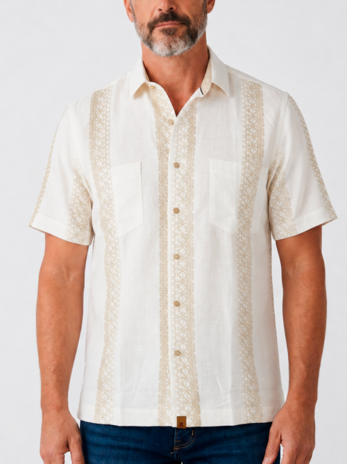 Camisa Manga Corta con Doble Bolsillo