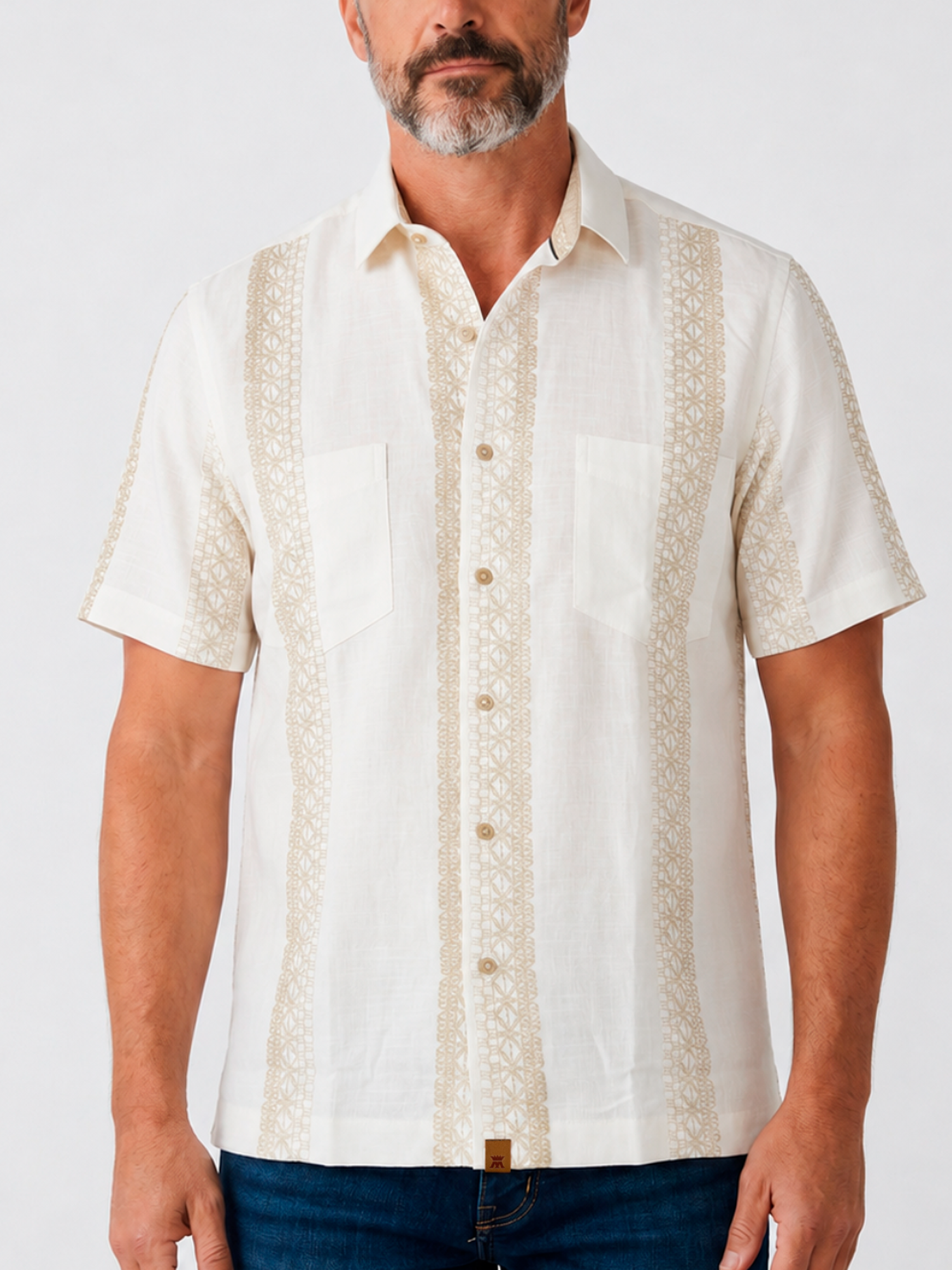 Camisa Manga Corta con Doble Bolsillo