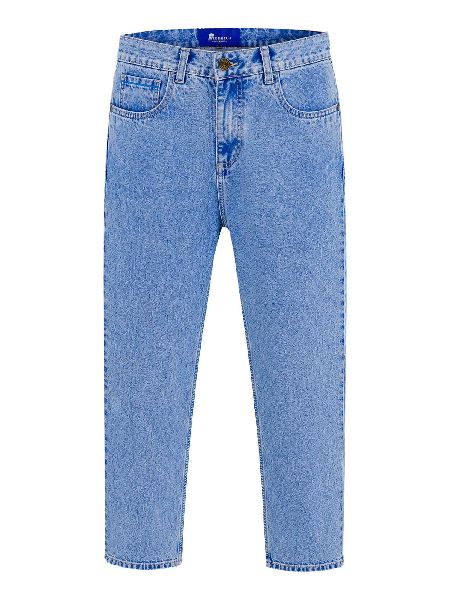 Jean Hombre Azul Jaspeado