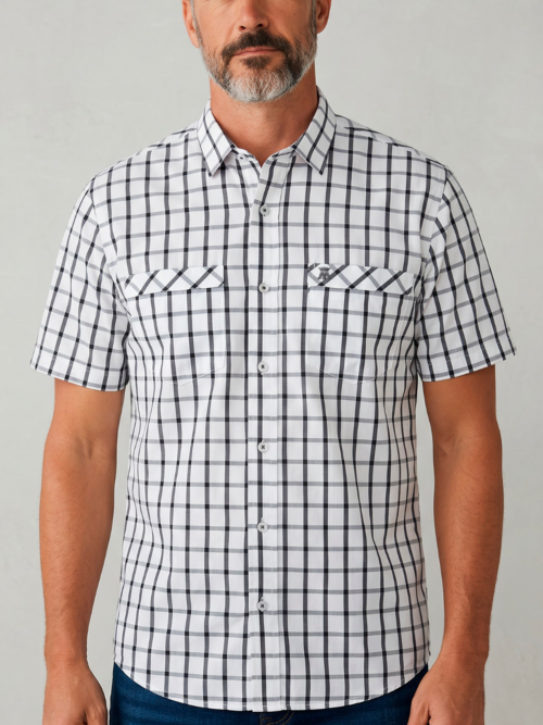Camisa Hombre Manga Corta