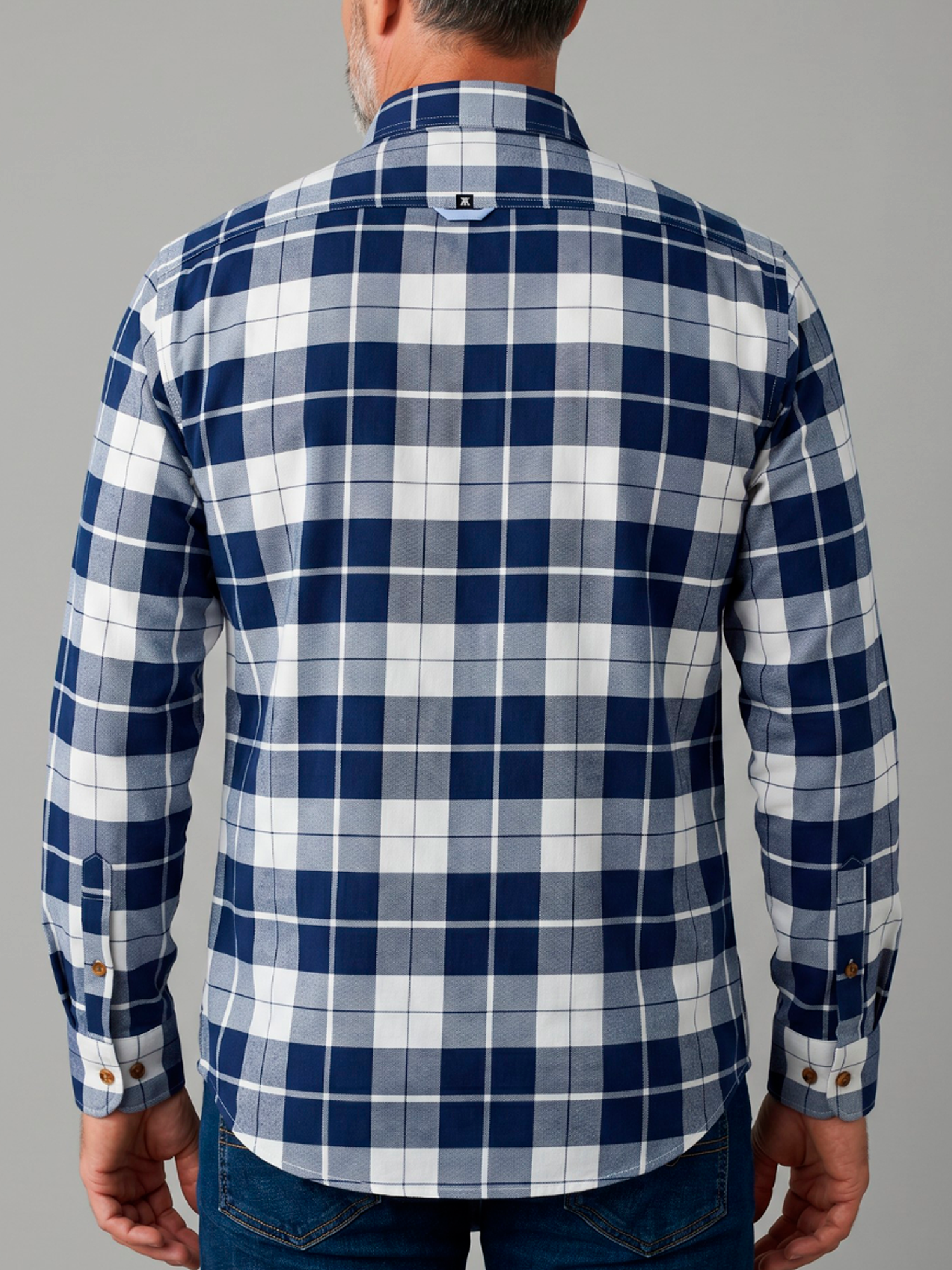 Camisa Hombre Manga Larga de Cuadros