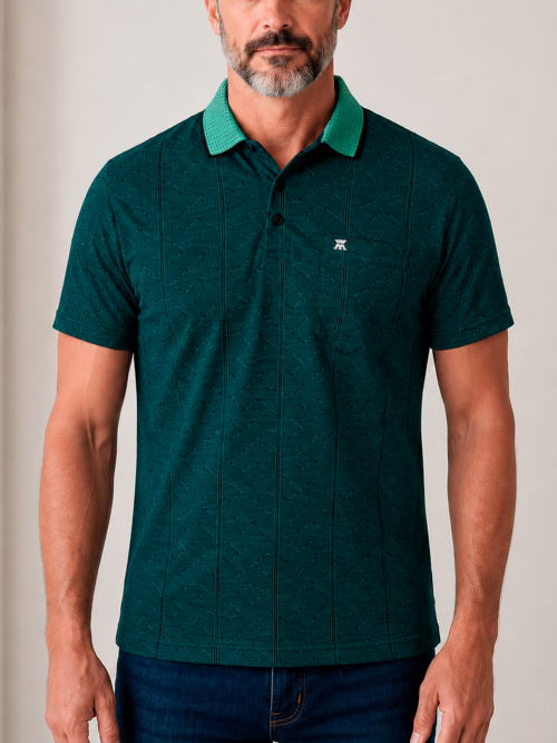 Camibuso para Hombre Unicolor con Estampado