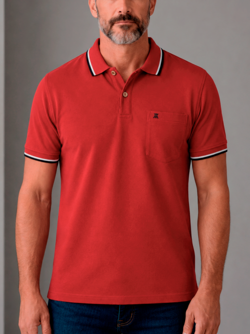 Camibuso para Hombre Unicolor Tipo Polo