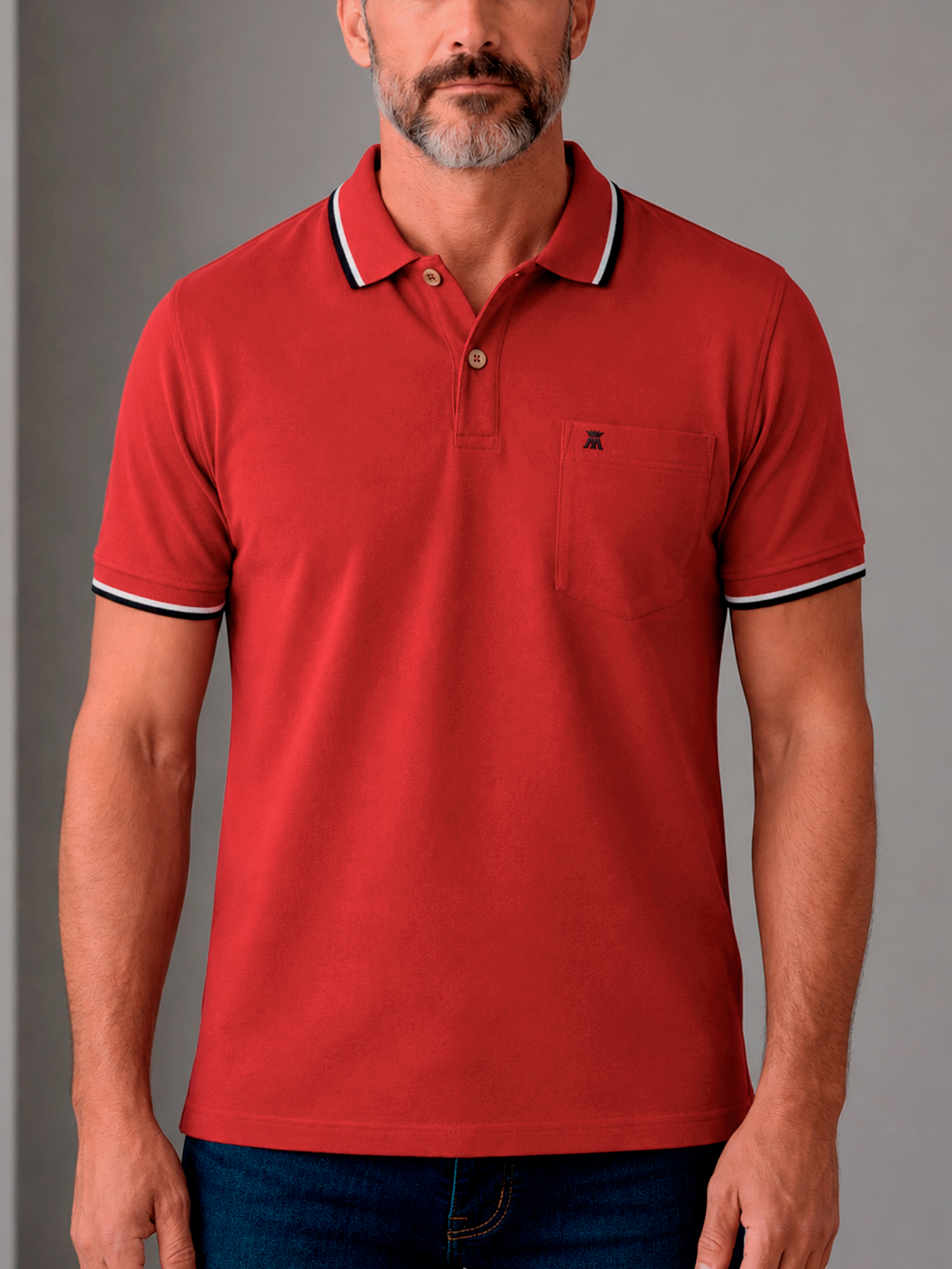 Camibuso para Hombre Unicolor Tipo Polo