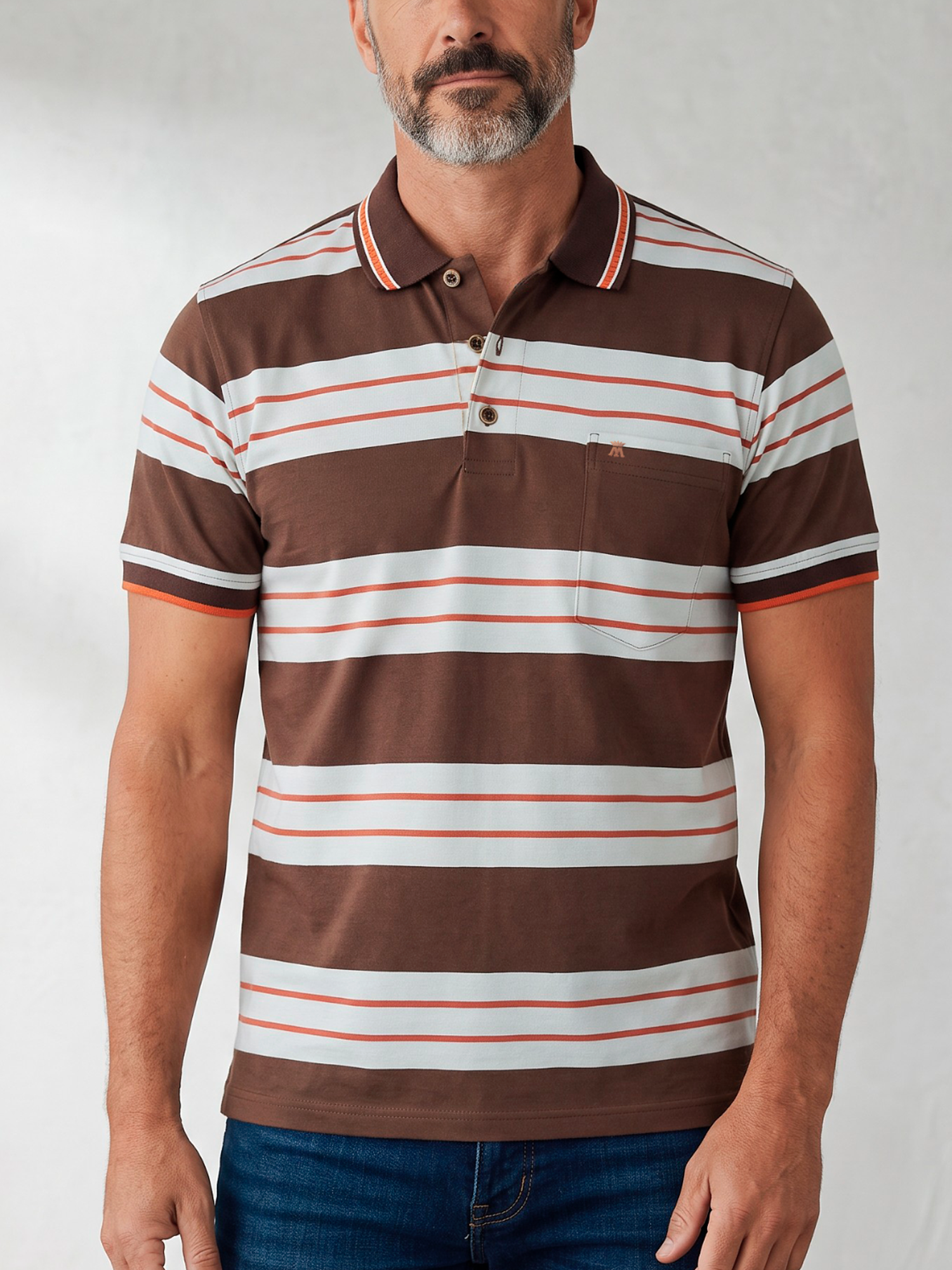 Camibuso para Hombre con Rayas Horizontales