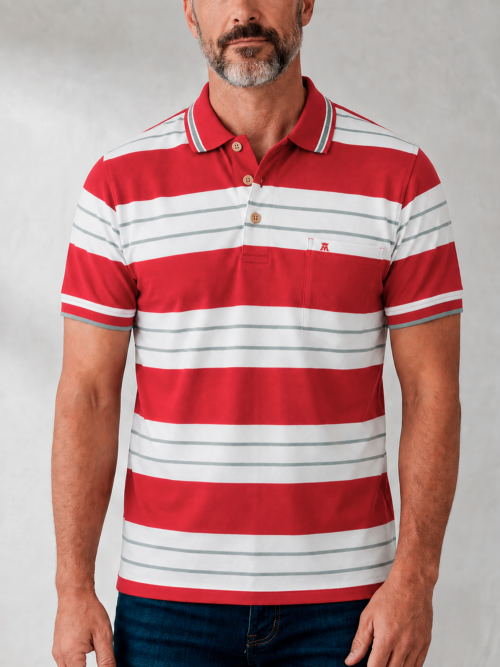Camibuso para Hombre con Rayas Horizontales