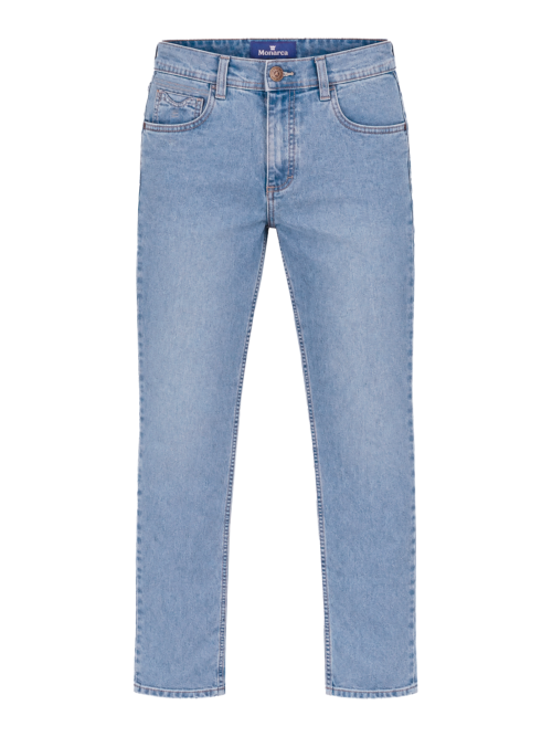 jean azul claro para hombre