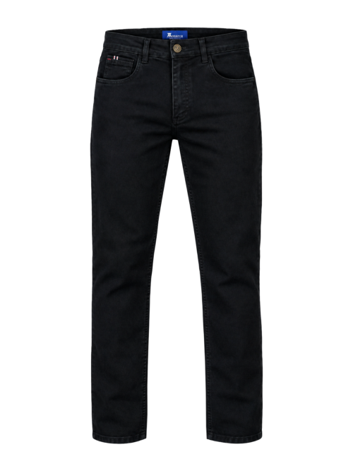 Jean Negro para Hombre Stretch de Corte Recto