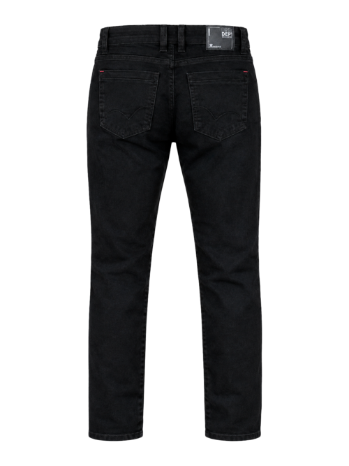 Jean Negro para Hombre Stretch de Corte Recto