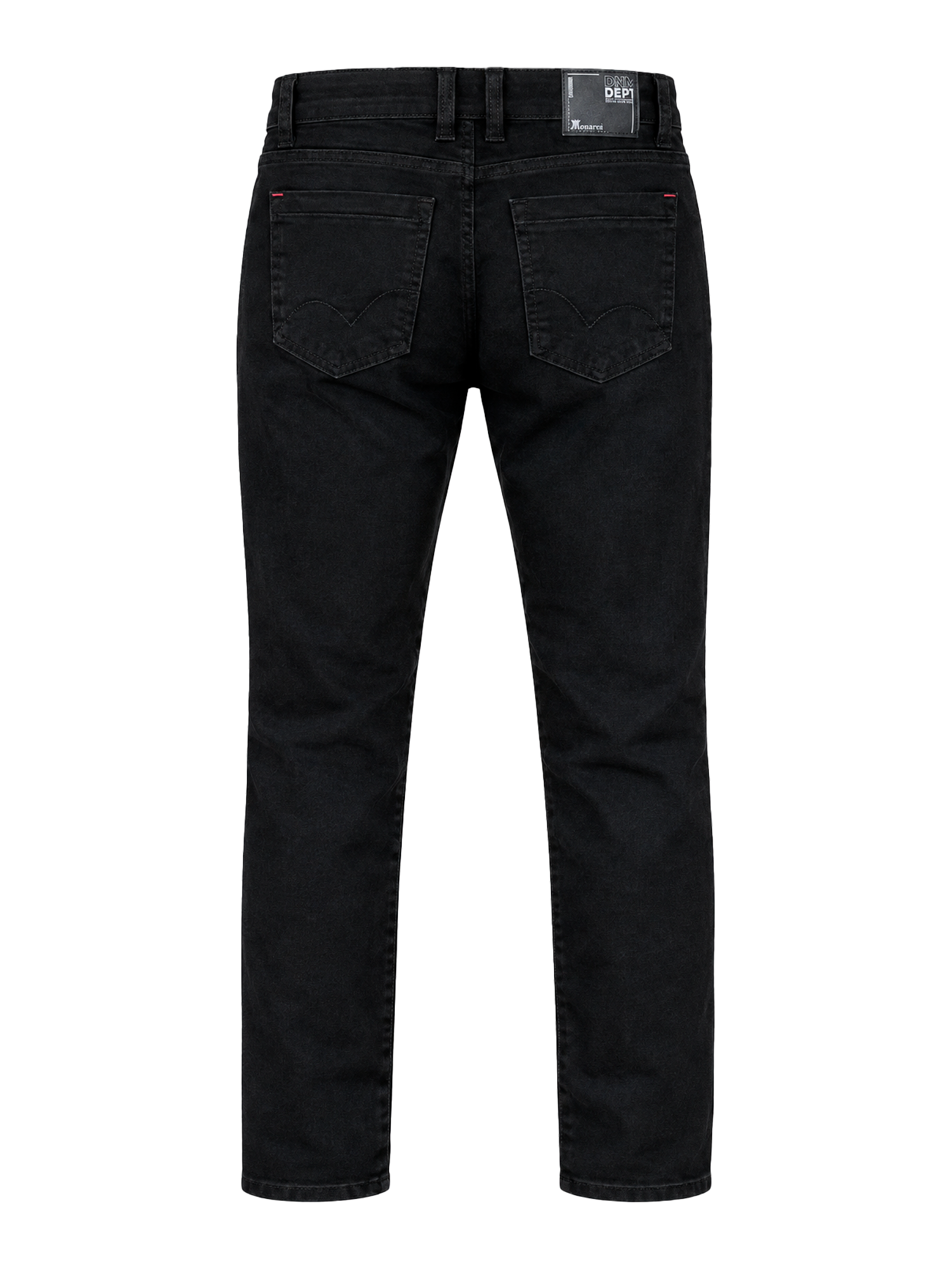 Jean Negro para Hombre Stretch de Corte Recto