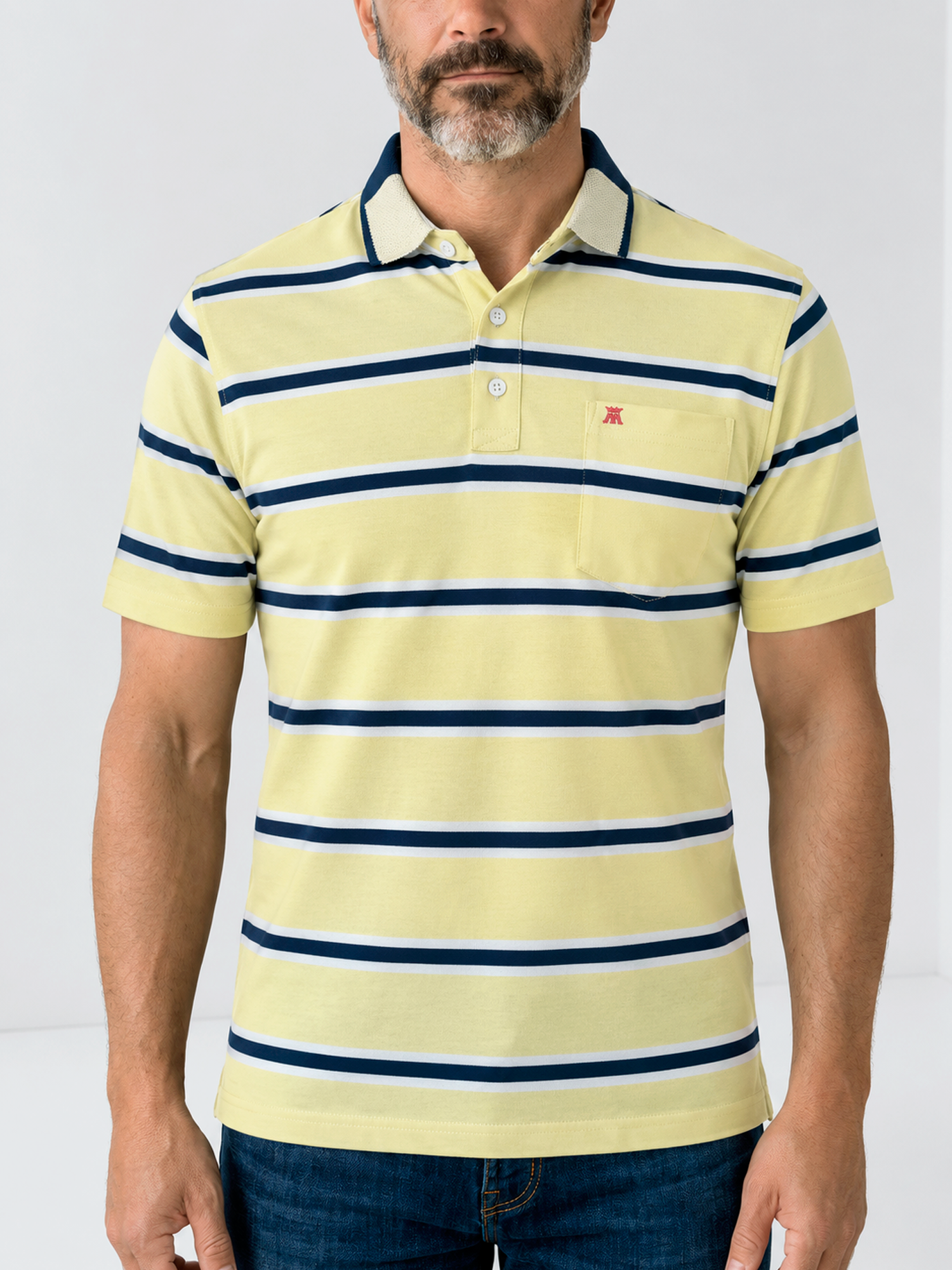camibuso para hombre con rayas horizontales
