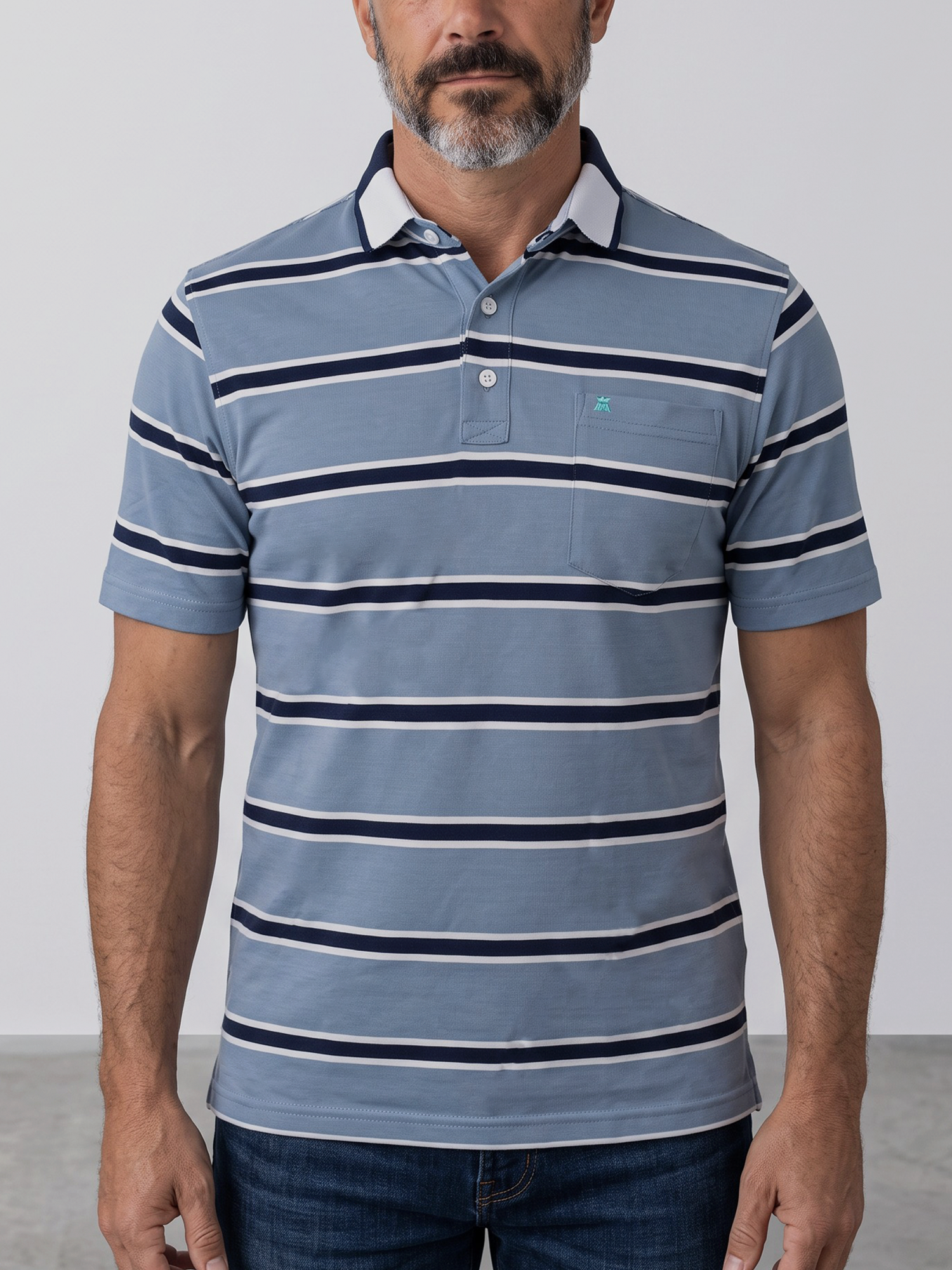 Camibuso para Hombre con Rayas Horizontales