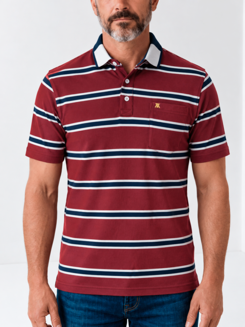 camibuso para hombre con rayas horizontales